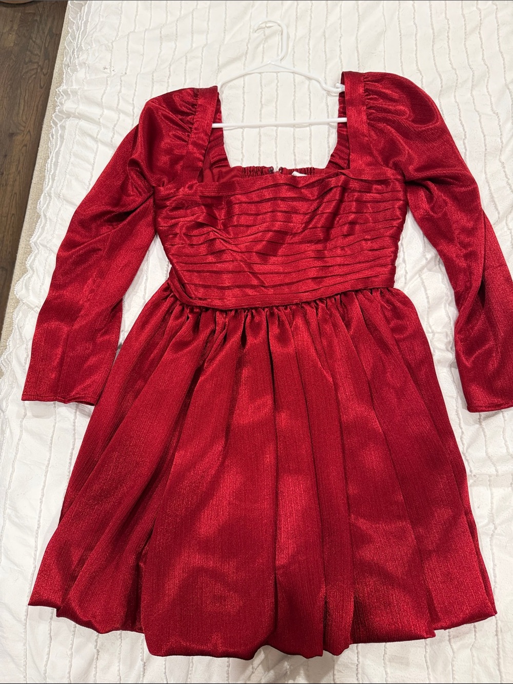 Abercrombie & Fitch Red Satin Mini Dress
